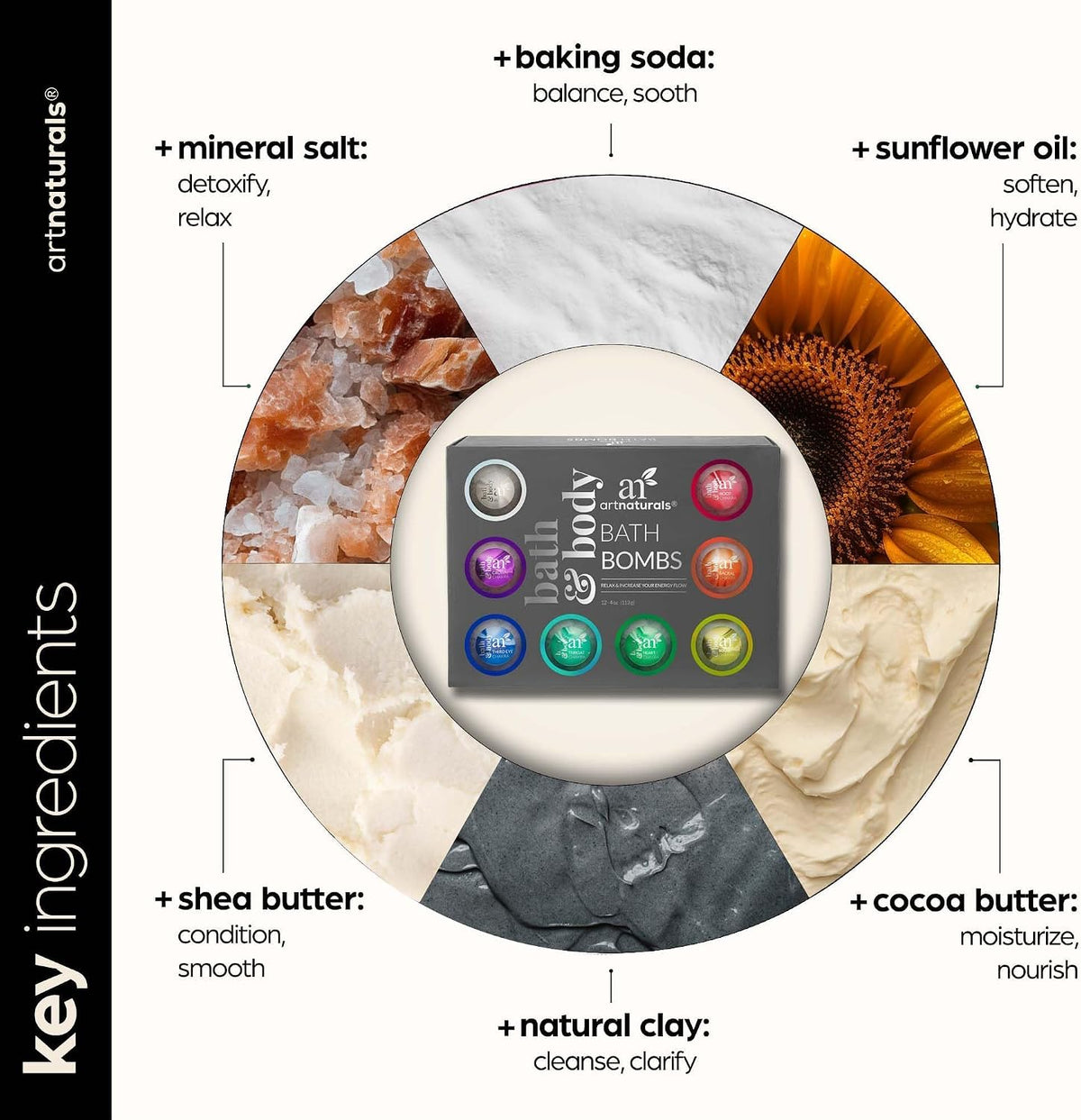 ArtNaturals Bath Bomb Gift Set, 12 Bath Bombs, 4 oz Each