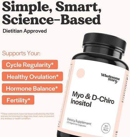 Myo & D Chiro Inositol + Berberine | Myo-Inositol & D-Chiro Inositol & Berberine Capsules Bundle Supplement | Hormonal Balance & Ovarian Health Support | Supports Metabolic Profiles | 30 Servings
