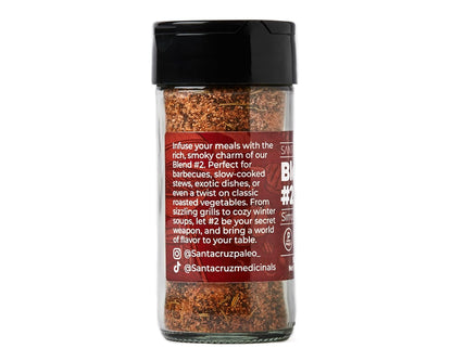 Santa Cruz Paleo, Seasoning Blend #2, Sweet and Smoky Spice for Chicken, Steak, Burgers, Wings and Ribs, Garlic, Sea Salt, Black Pepper, Rosemary and Paprika, Gluten Free, Keto, Paleo, 3.5 Oz Jar