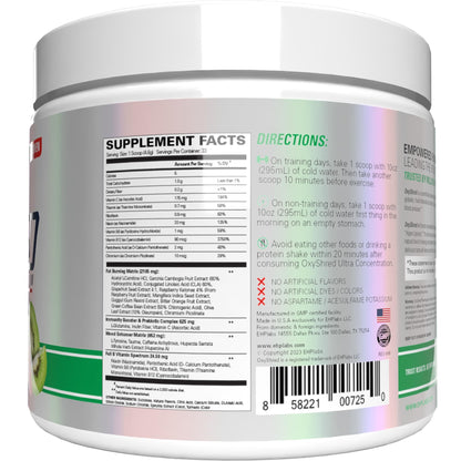 EHP Labs OxyShred Pre Workout Powder - Preworkout Powder with L Glutamine & Acetyl L Carnitine, Energy Boost Drink - Cosmic Blast, 60 Servings