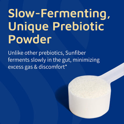 Tomorrow's Nutrition, Sunfiber, Prebiotic Fiber Supplement for Digestive Health, Low FODMAP, Gluten-Free, Unflavored, 30 Servings