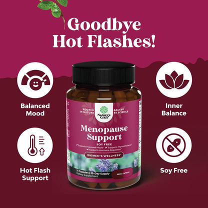 Soy Free Menopause Supplement for Women - Herbal Menopause Relief for Women for Night Sweats