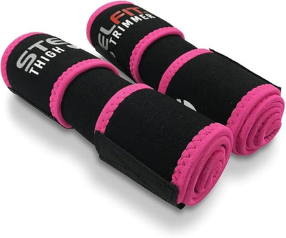 SteelFit Thigh Trimmers for Women & Men - Latex-Free Neoprene Thigh Slimmer | Trainer Wraps for Increased Circulation, Heat & Sweat - Adjustable Non-Slip Fit, Moisture-Wicking Lining - One Size Fits Most