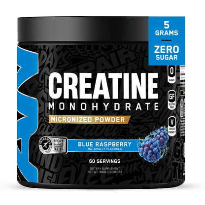All Black Everything Creatine Monohydrate | Support Muscles, Cognitive Function | Micronized Amino Acid Powder | Cellular Energy | Workout Supplement for Men & Women | Unflavored | 60 Servings