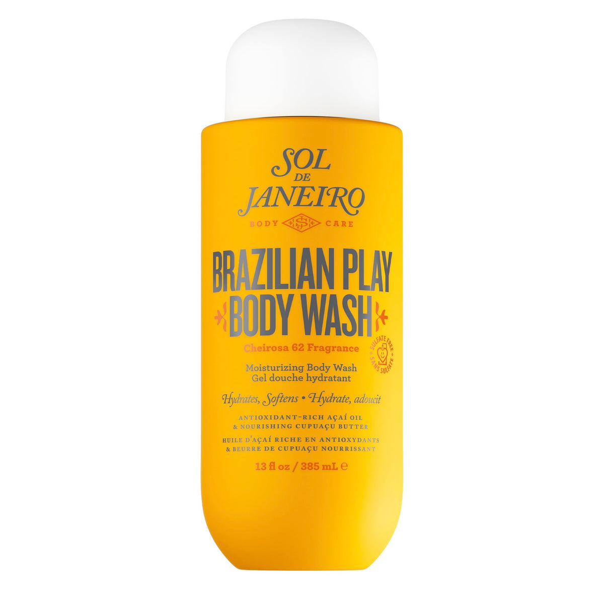 Sol de Janeiro Brazilian Play Moisturizing Shower Cream Gel Body Wash 385mL/13.0 fl oz.