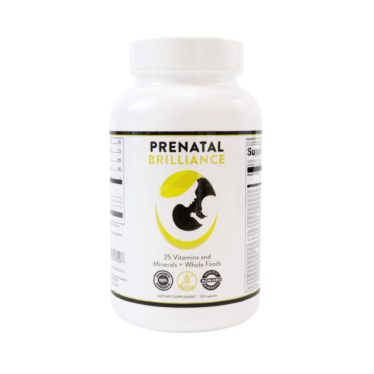 Vibrant Beginning Folate Prenatal Vitamins for Women, Non-GMO Whole Food Daily Pregnancy