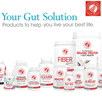 Silver Fern GI Relief - Natural Herbal Supplement 1 Bottle - 60 Capsules | 30-Day Supply All Natural With Artichoke Leaf Extract, Ginger Root Extract, and GutGuard Licorice Flavonoids.