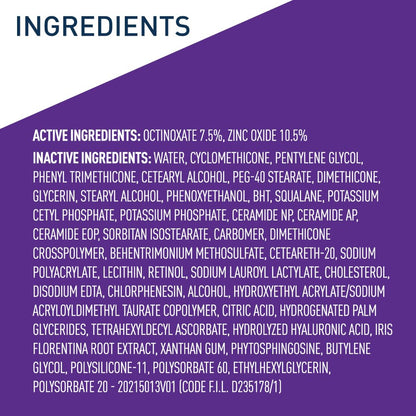 CeraVe Anti-Aging Face Cream SPF 30, Anti-Wrinkle Retinol Cream with Hyaluronic Acid and Ceramides, 1.76 oz