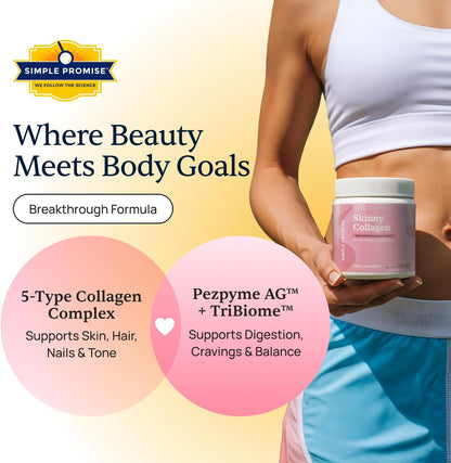 CardioClear7 and Skinny Collagen Bundle - Heart & Beauty - CoQ10, Peptides | Collagen-Cardio Daily Pair, For Stronger Hair, With Shilajit and Peptides, One Capsule Plus a Scoop Daily, 30 Day Supply