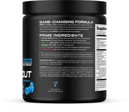 Bucked Up - Woke - HIGH STIM Pre Workout - Best Tasting - Focus Nootropic, Pump, Strength and Growth, 30 Servings (Rocket Pop)