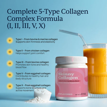CardioClear7 and Skinny Collagen Bundle - Heart & Beauty - CoQ10, Peptides | Collagen-Cardio Daily Pair, For Stronger Hair, With Shilajit and Peptides, One Capsule Plus a Scoop Daily, 30 Day Supply