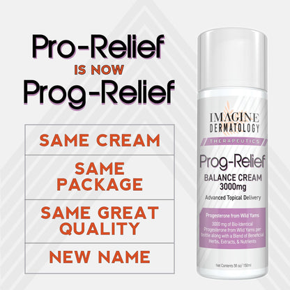 Imagine Dermatology Bio-Identical Progesterone Cream, 50% More - 3000mg, 150 Pump Doses