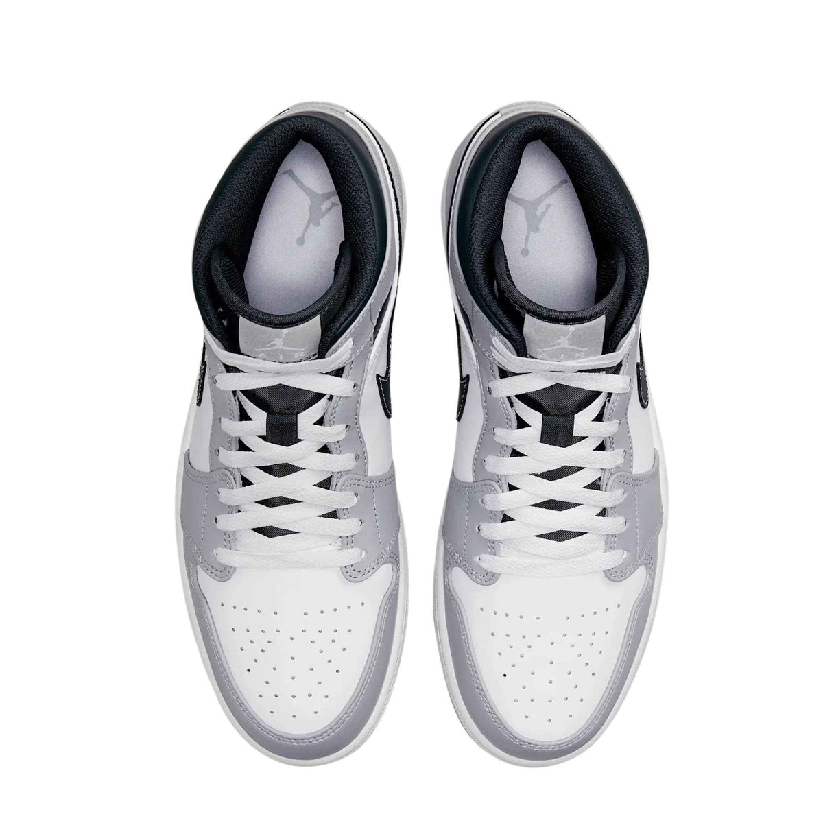 Nike Jordan Mens Air 1 Mid 554724 078 Light Smoke Grey 2.0 - Size 11