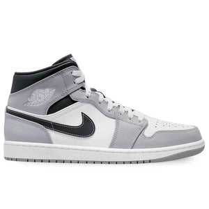Nike Jordan Mens Air 1 Mid 554724 078 Light Smoke Grey 2.0 - Size 11