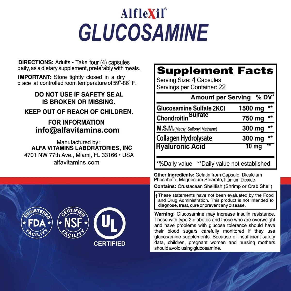 Glucosamine Plus Chondroitin Cream with MSM & Collagen, Supports Healthy Joints, Joint & Muscle Pain Relief, Improves Mobility, Fast Absorption, and Moisturizes Skin, 4 Oz.