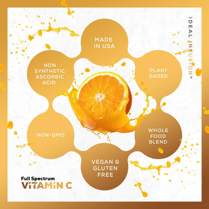 Whole Food Vitamin C Supplement 675mg – Plant Based Vitamin C Complex from Organic Oranges, Acerola Cherry & Natural Fruit Cofactors – Immune & Antioxidant Support – Vegan – 120 capsules