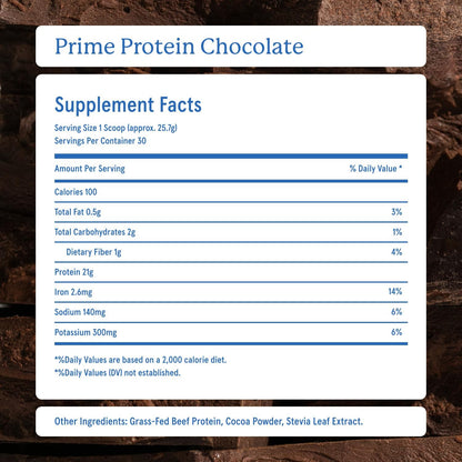 Equip Foods Prime Protein Powder Chocolate & Prime Protein Powder Salted Caramel