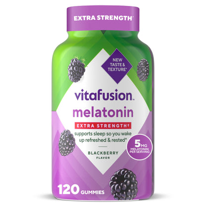 Vitafusion Extra Strength Melatonin Gummy Vitamins, 5mg, 120 ct Gummies
