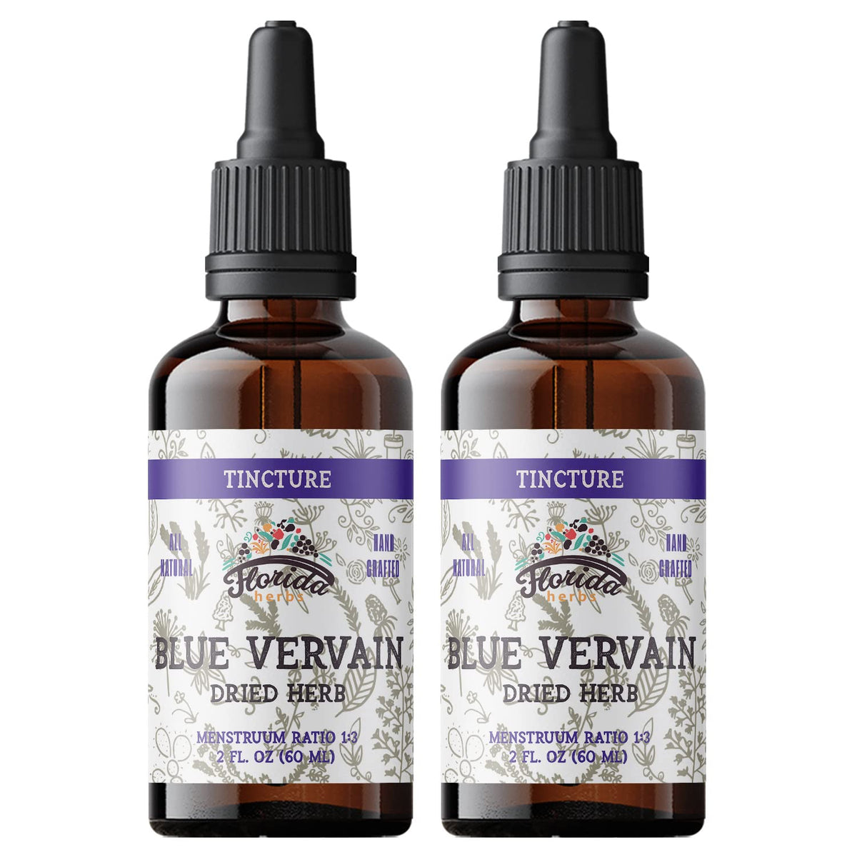 Blue Vervain Herb Organic Extract – Organic Blue Vervain Herb – Natural Vervain Supplement for Men & Women – Made in USA - 2 oz