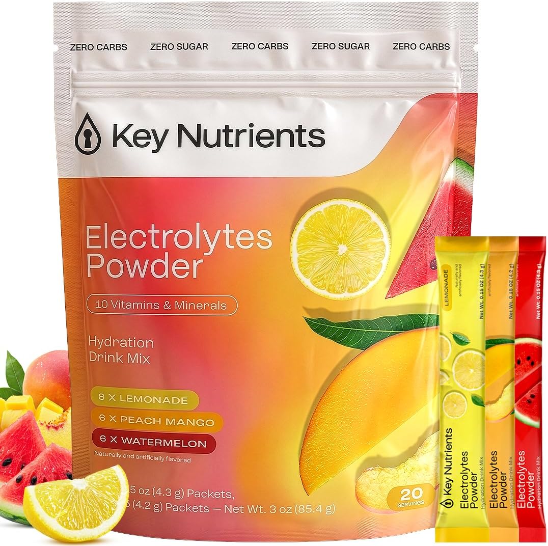 KEY NUTRIENTS Electrolytes Bundle, Orange 90 + Variety 20 Ct