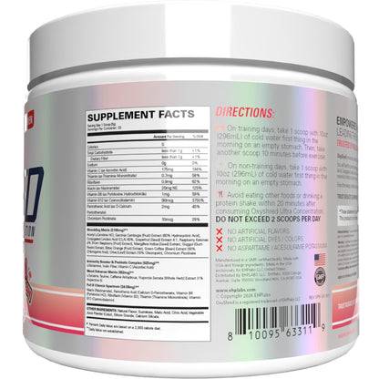 EHP Labs OxyShred Pre Workout Powder - Preworkout Powder with L Glutamine & Acetyl L Carnitine, Energy Boost Drink - Cosmic Blast, 60 Servings