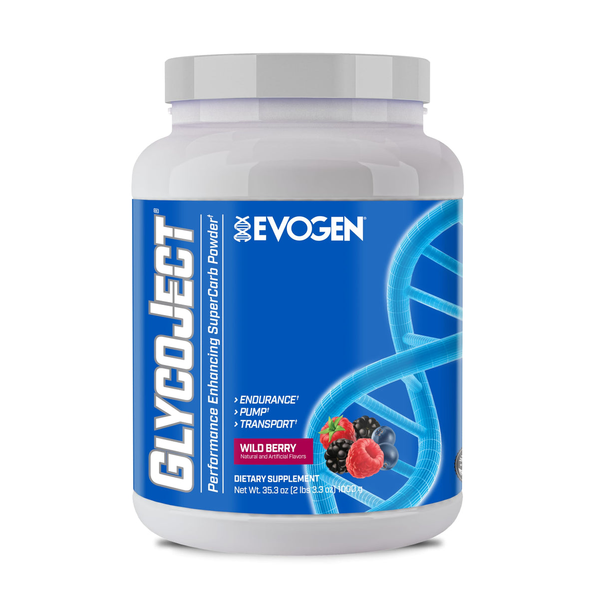Evogen GlycoJect Karbolyn Super Carb Powder | Unflavored | 37 Servings | Fast-digesting fuel with citrulline malate for rapid glycogen replenishment, endurance, muscle pumps and recovery