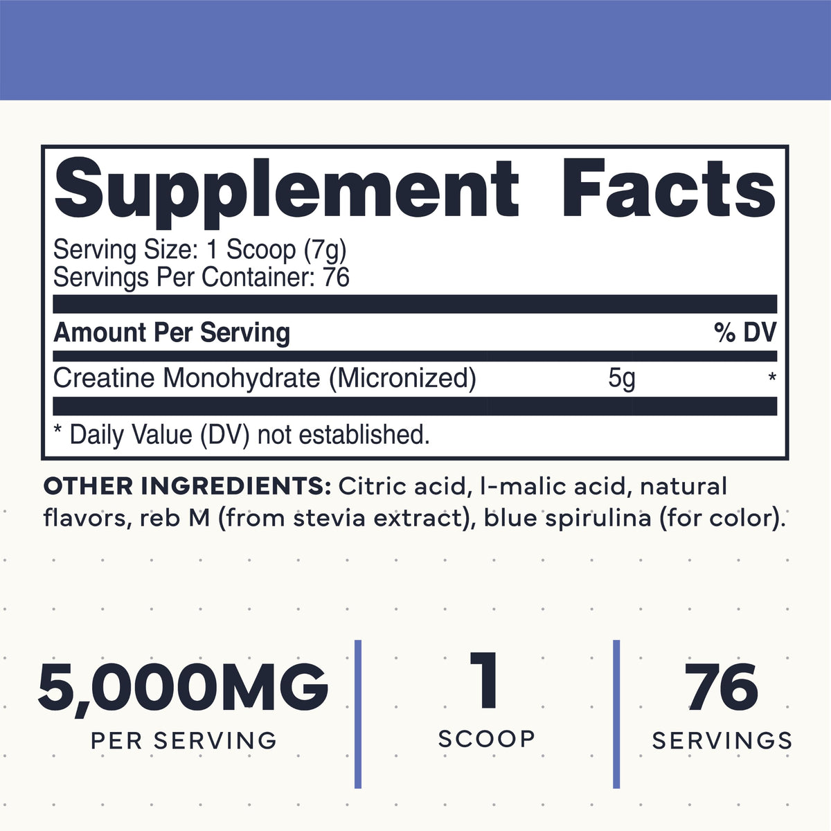 Type Zero Creatine Monohydrate Powder (Unflavored) 500 Grams, Micronized | 5000mg Per Serving, Zero Sugar, Keto Friendly & Gluten-Free, 100 Servings