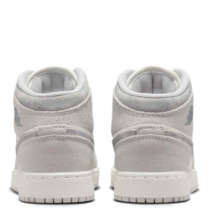Air Jordan 1 Mid SE Big Kids' Shoes (FQ8088-002, Neutral Grey/Sail/Smoke Grey) Size 6.5
