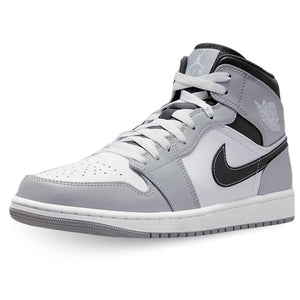 Nike Jordan Mens Air 1 Mid 554724 078 Light Smoke Grey 2.0 - Size 11