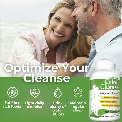 Health Plus Super Colon Cleanse Original Formula Powder, 15 oz, 42 Servings | Classic formula with psyllium husk and senna leaf; may support occasional constipation relief and digestive regularity