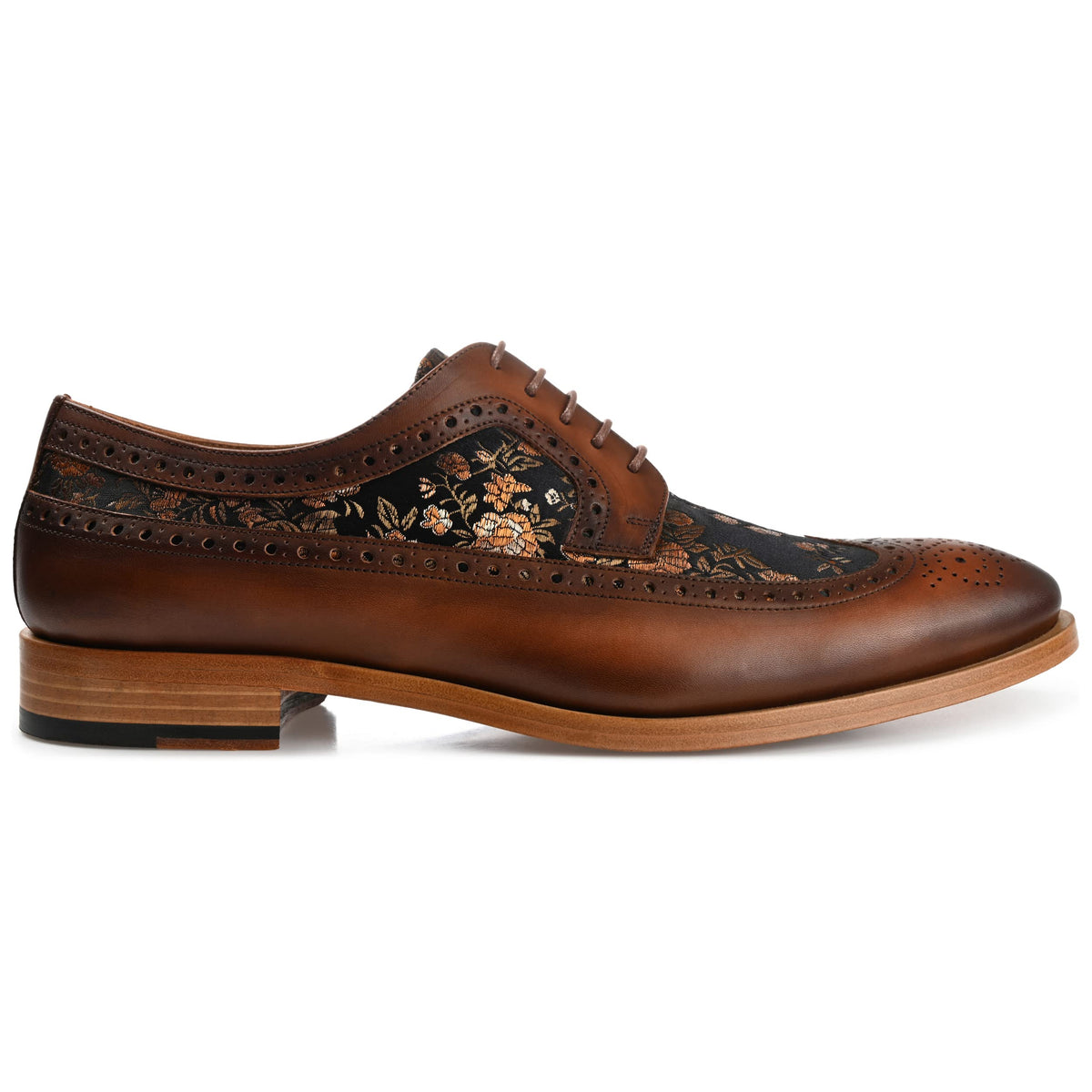 TAFT Preston Leather and Jacquard Wingtip Men's Dress Shoe