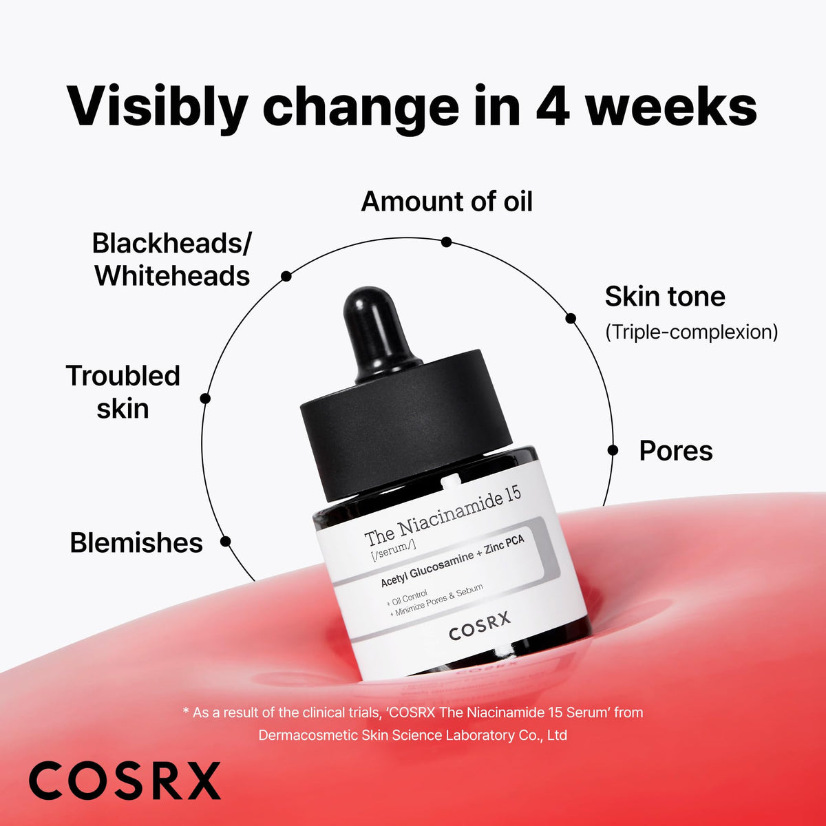 COSRX 15% Niacinamide Face Serum, 0.67 fl oz, Pore Minimizer Serum for Face, Even Skin Tone, Korean Skin Care