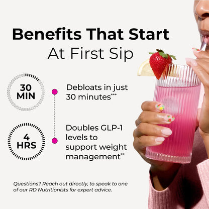 HUM Nutrition Flatter Me Fiber + Dream Team Magnesium Powder Bundle – Digestive Support Fiber & Magnesium Bisglycinate Drink Mix with L-Theanine & Tart Cherry, Cherry Lemon, 2-Product Wellness Routine