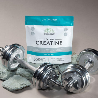 TERRA ORIGIN Creatine Monohydrate Bundle | 75 Servings Stick Pack and Jar Combo | Micronized Powder Supplement | Support for Muscle and Cognitive Performance* | Unflavored, Gluten Free, Zero Sugar