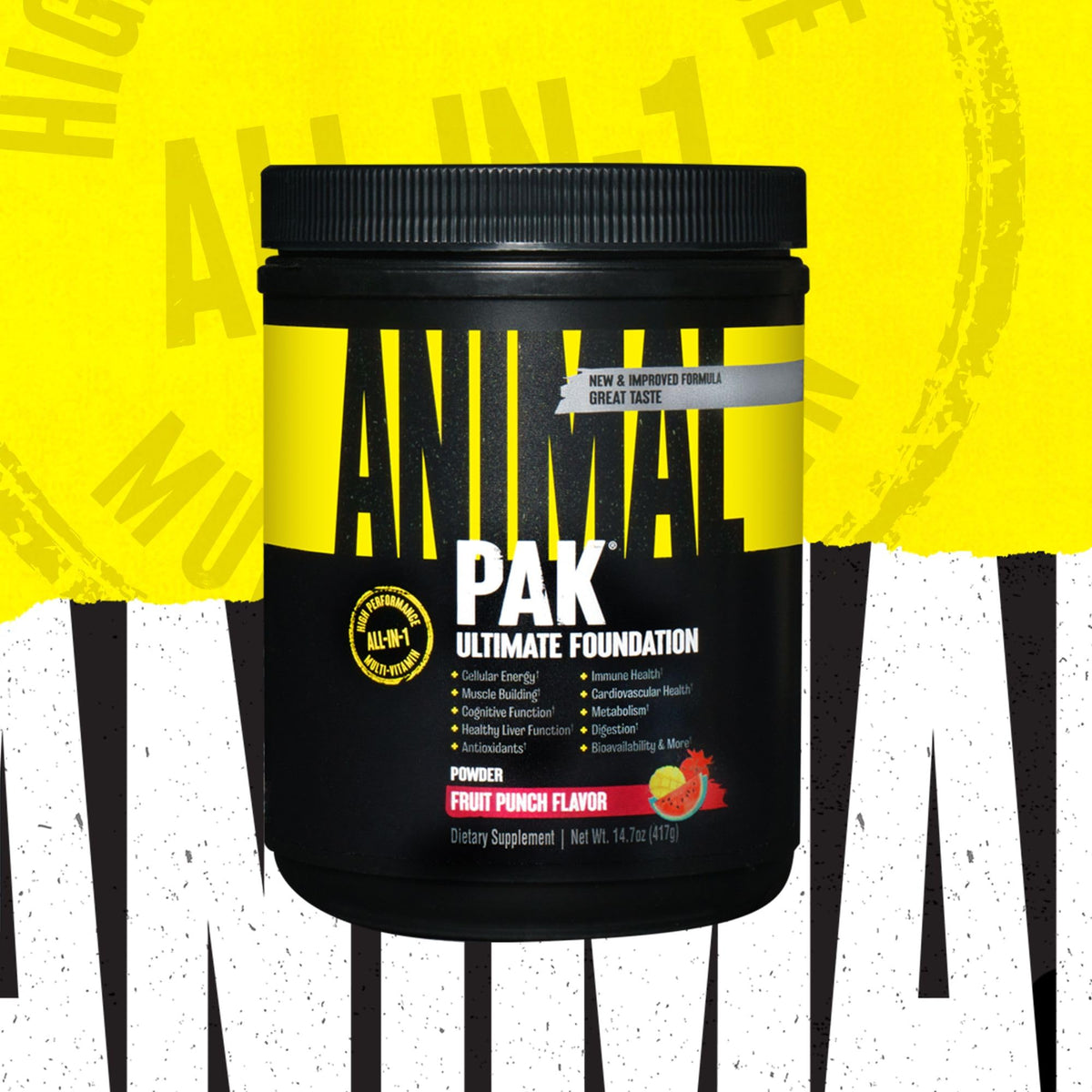 Animal Pak Multivitamin Supplement for Men & Women | 44 All-in-1 Pill Packs | 85 Nutrients | Daily Vitamins B, C, D & Zinc | Strength, Recovery, Energy, Liver, Metabolism, Immunity & Gut Health Support