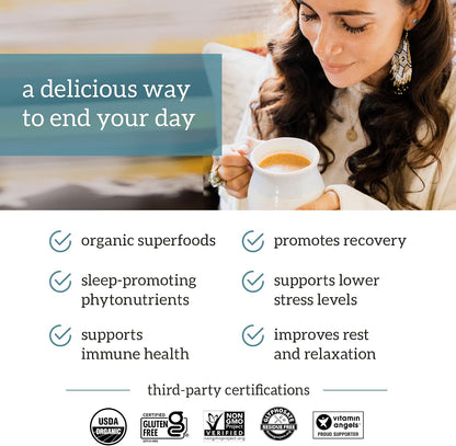 Organifi: Gold - Superfood Supplement Powder- 90 Servings (3 Pack) - Stress Support, Better Rest, Relaxation and Promotes Restful Sleep - Turmeric and Reishi Infused