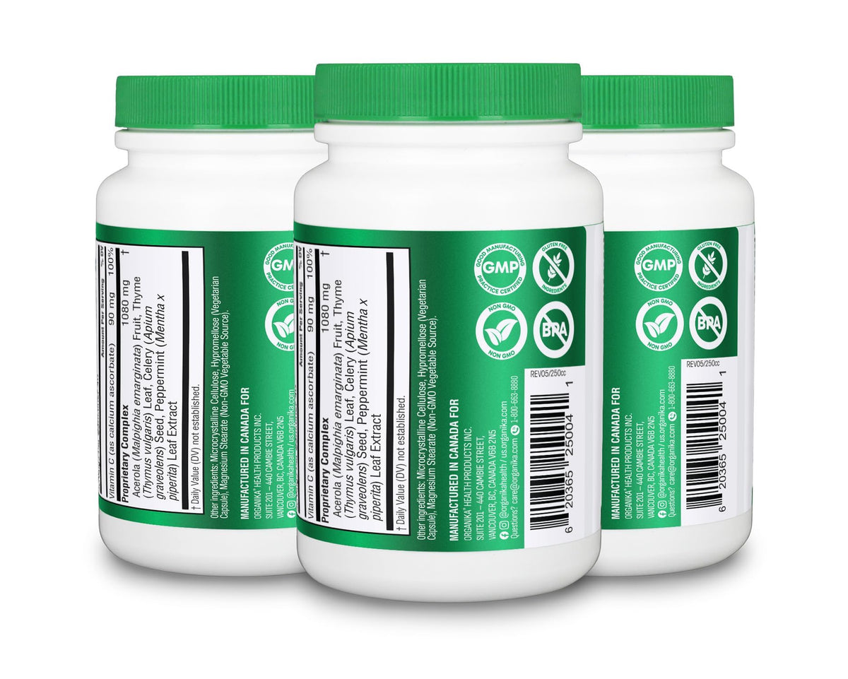 Organika Goutrin Uric Acid Flush for Gout (120 Caps): Gentle Gout Support with Cherry, Thyme, Celery Seed, Peppermint, & VIT C: Clean & Vegan Gout Supplements for Men & Women - Metabolism & Mobility