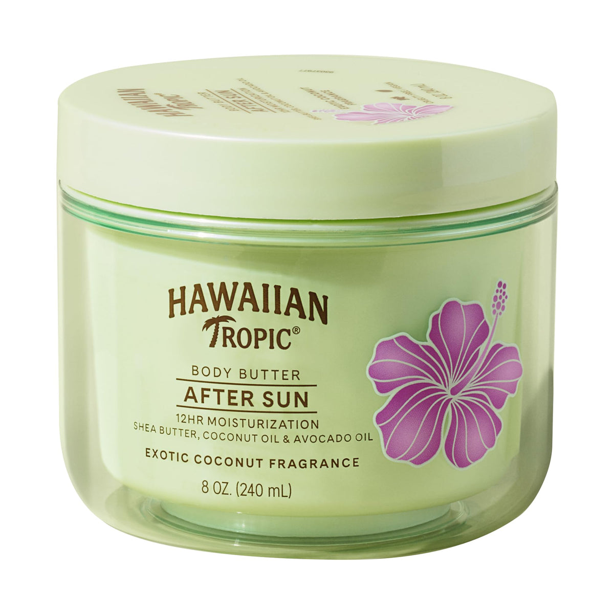 Hawaiian Tropic After Sun Body Butter with Coconut Oil, 8oz, After Sun Lotion, Moisturizing Body Lotion, After Sun Moisturizer