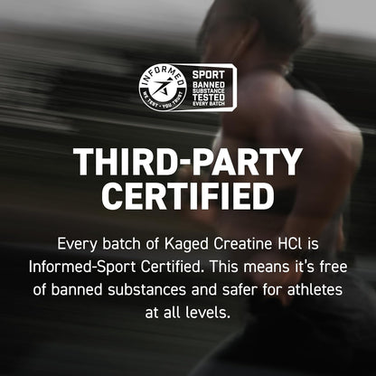 Kaged Creatine HCl Capsules | 7X Concentrated vs Mono | Muscle Building & Recovery | High Absorption | No Bloating | Creatine for Men & Women | Vegan, Gluten Free | Unflavored | 75 Servings