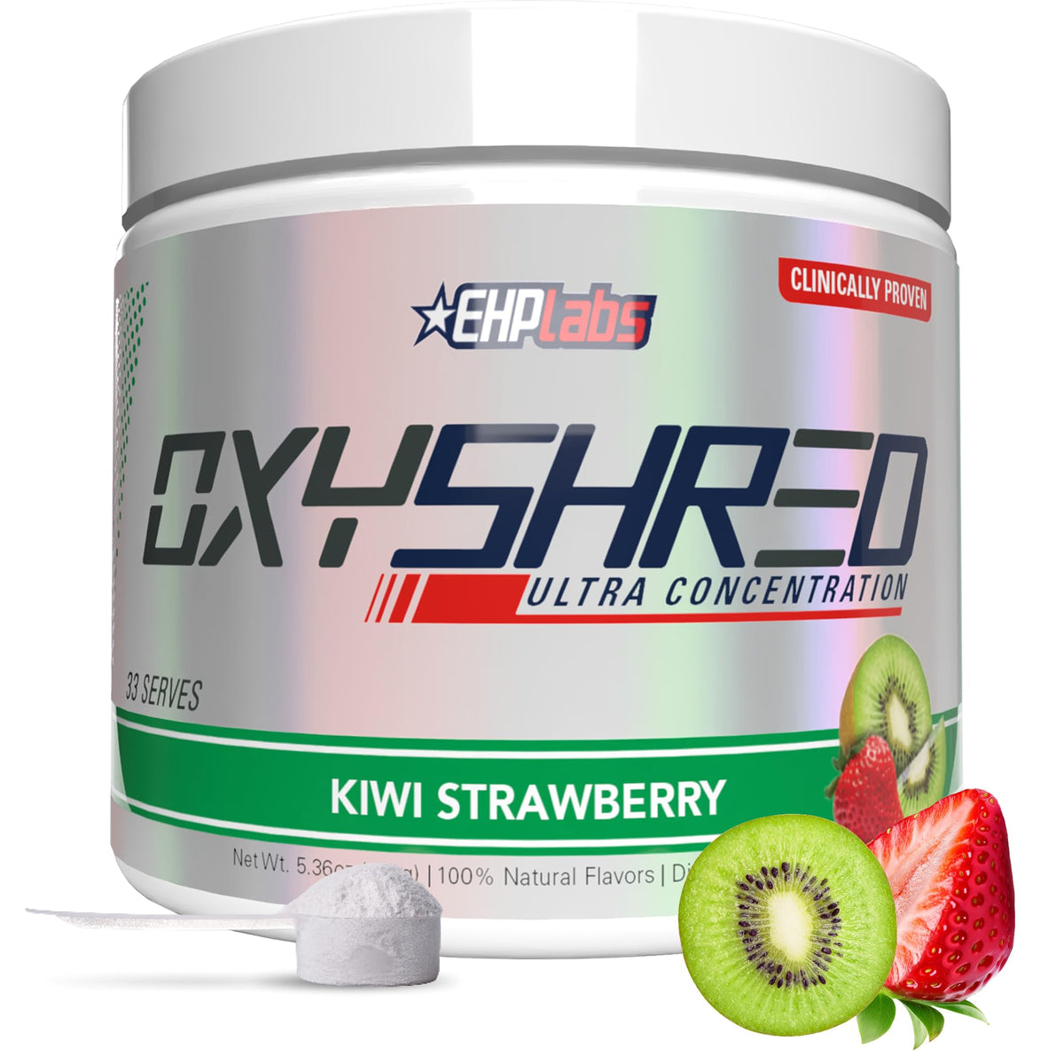 EHP Labs OxyShred Pre Workout Powder - Preworkout Powder with L Glutamine & Acetyl L Carnitine, Energy Boost Drink - Cosmic Blast, 60 Servings