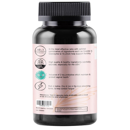 AGNOSITOL: Prenatal Vitamin, Vaginal Probiotic, Fertility Support, Ovulation & PCOS Support