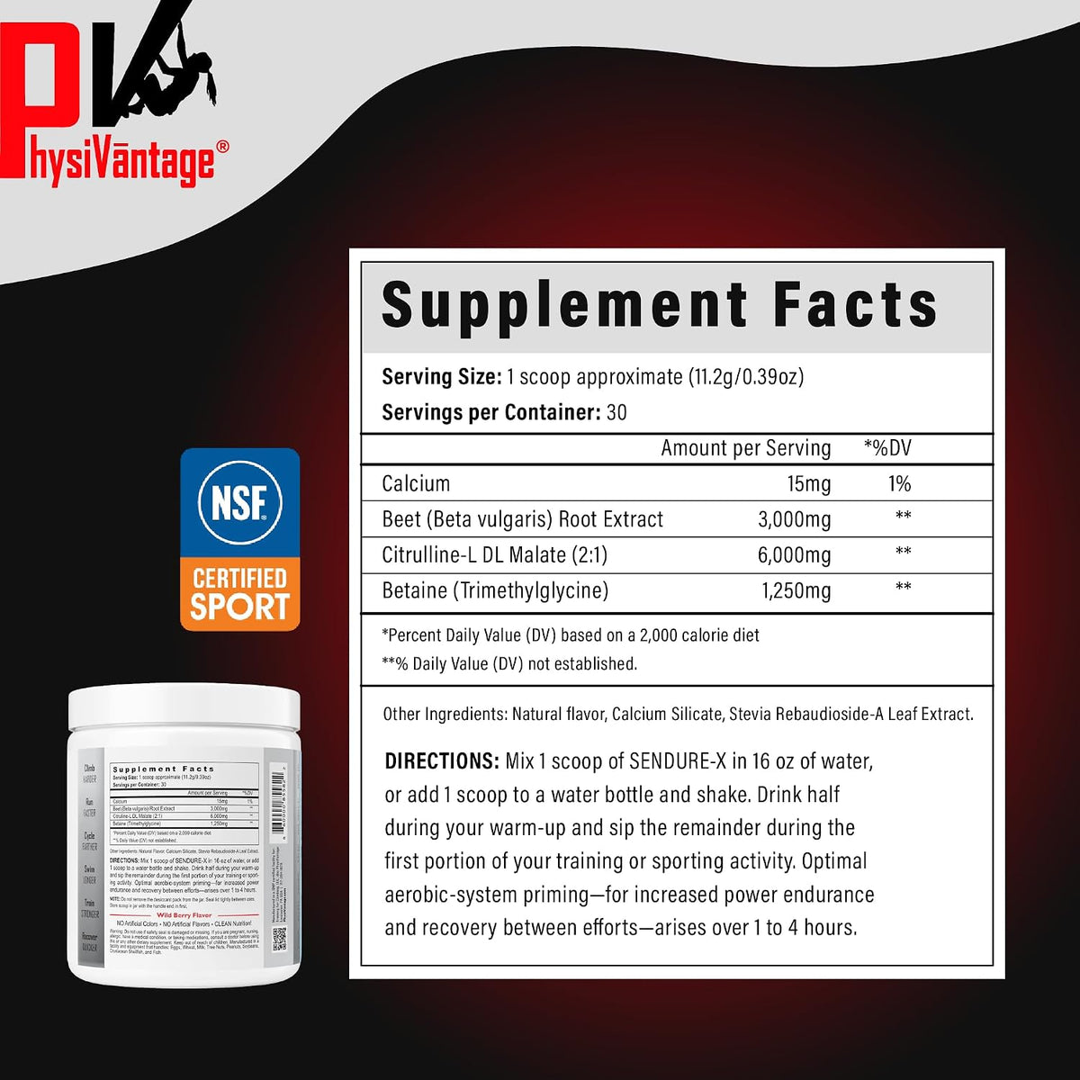 PhysiVantage - Sendure-X Beetroot + Citrulline Powder & Flow Electrolyte Powder with BCAAs