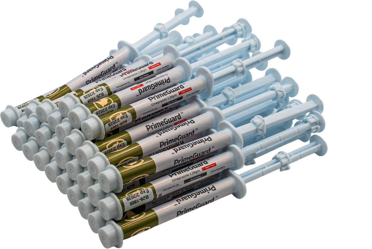PrimeGuard (omeprazole) Oral Paste Syringe (2.28 Gm), Apple Flavor - 5 Pack