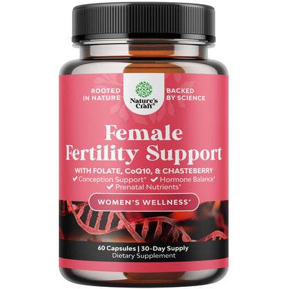 Fertility Supplement for Women with Prenatal Multivitamins - Female Fertility Support 