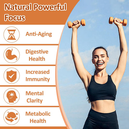 OMOGS Organic Mushroom Complex Extract Powder Blend Lion's Mane, Reishi, Chaga, Cordyceps, Turkey Tail, Support Cognition, Clarity, Focus & Mood, Brain Health, 30 Servings