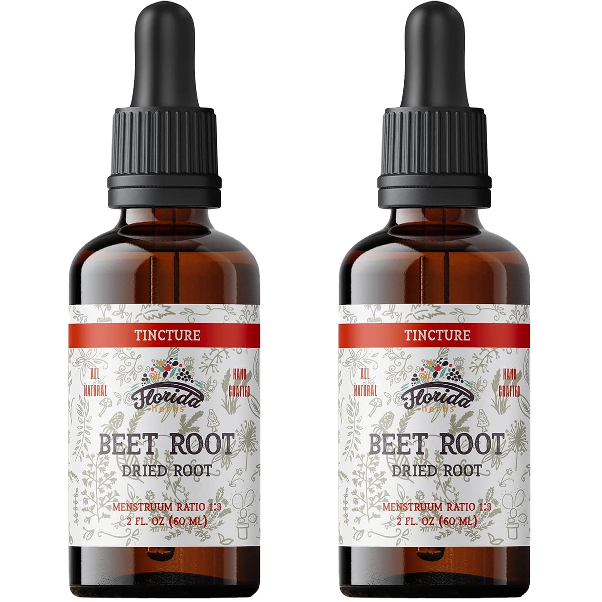 Beet Root Supplement - Liquid Beets Extra Fast Absorption - Beet Root Tincture Organic Extract, Gluten Free, 2 Fl Oz