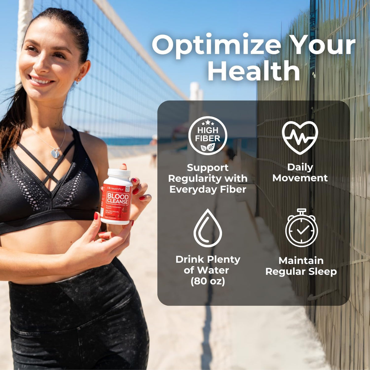 Health Plus Blood Cleanse Herbal Supplement, 90 Capsules, 45 Servings | Gluten free herbal ingredients; supports healthy blood circulation and everyday overall wellness