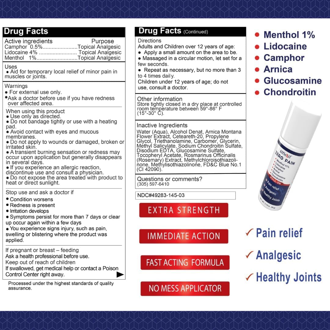Glucosamine Plus Chondroitin Cream with MSM & Collagen, Supports Healthy Joints, Joint & Muscle Pain Relief, Improves Mobility, Fast Absorption, and Moisturizes Skin, 4 Oz.