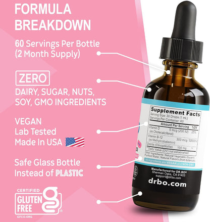 Zeolite Detox for Kids Lingo Drops - Natural Lingo Zeolite Drops for Kids Methylated B12 & D3 Advanced Clinoptilolite - Pure Extra Clinoptilolite Leap Liquid Detox Body Cleanse Supplement Ages 3+, 2oz