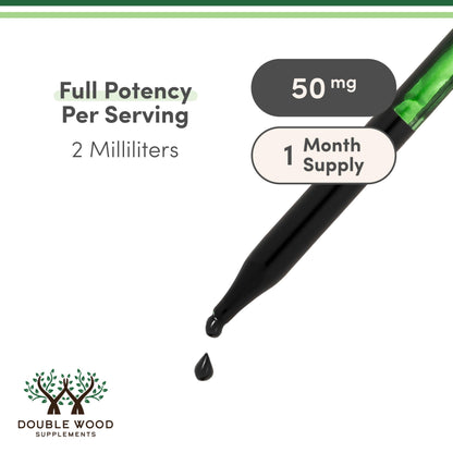 Chlorophyll Liquid Drops - for Digestion, Gut Health, Energy and Detox - Vegan Safe (Rich, Full Texture and Taste, Not Watered Down), 2oz Peppermint Flavored, by Double Wood